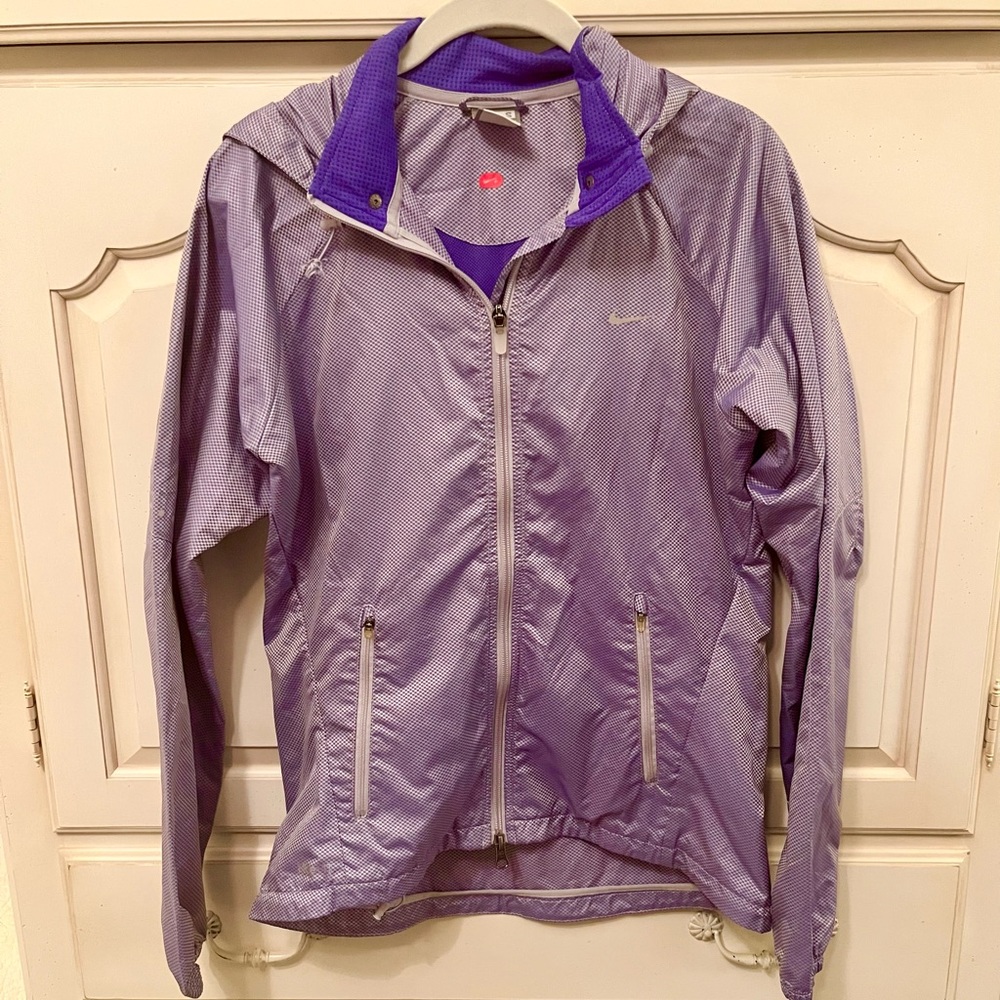 Nike Women's Blue Rain Resistent Jacket